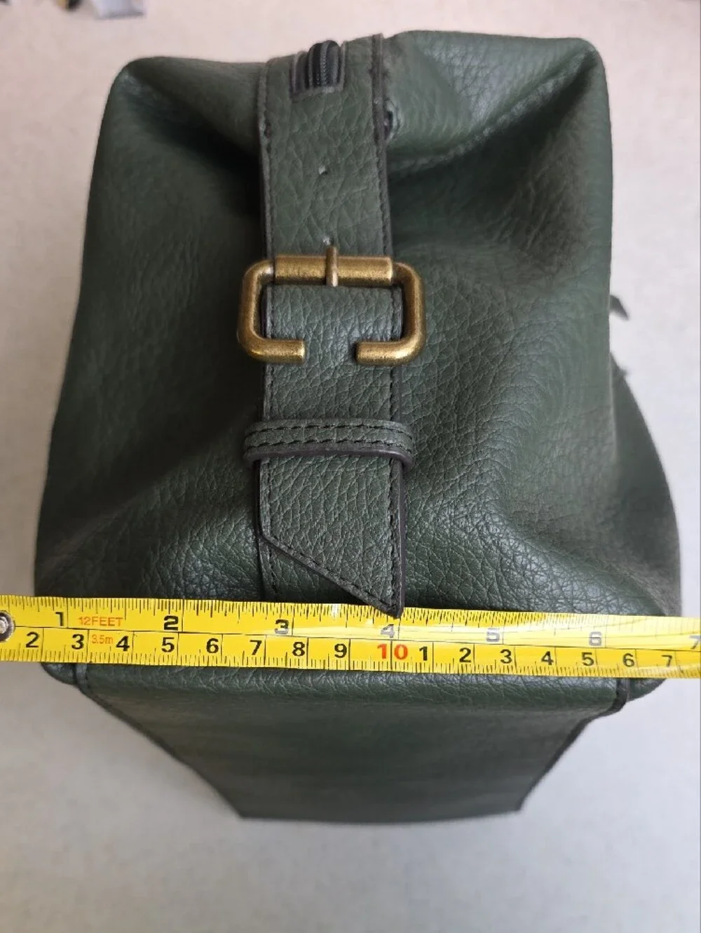 NEW a.n.a. Louise Satchel Faux Leather Studded Handbag Purse Avocado Green